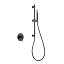 Set grifo de ducha empotrado monomando MONZA black gun metal de IMEX